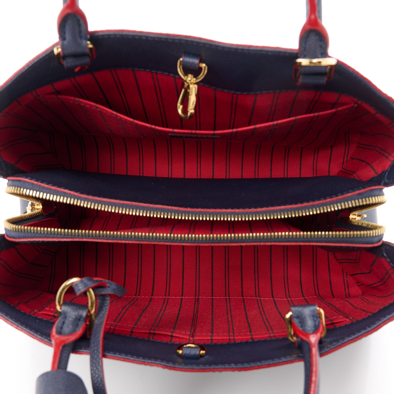 Louis Vuitton Empreinte Montaigne MM Marine Rouge 5 of 11