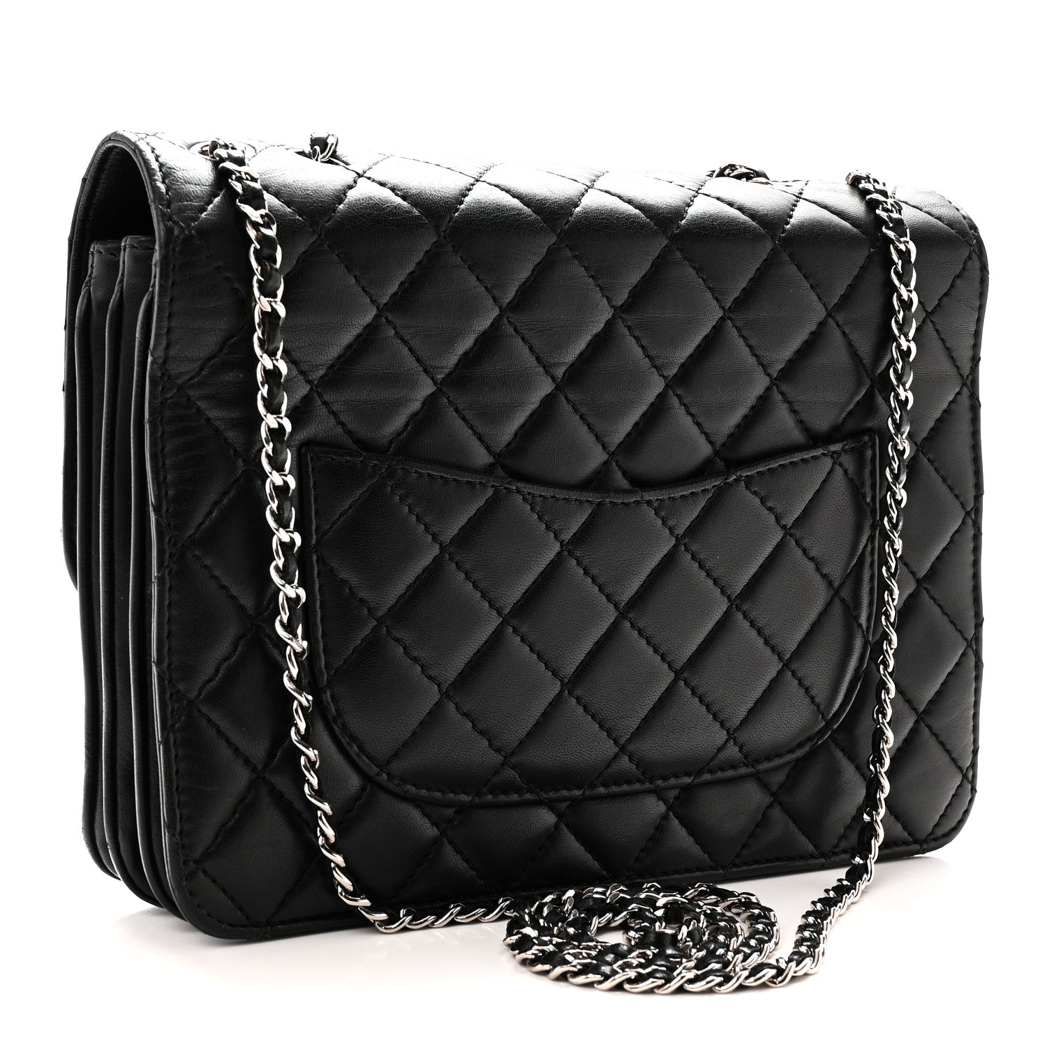 Chanel Calfskin Medium Clam's Pocket Flap Black 3 of 10