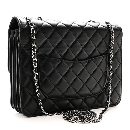 Chanel Calfskin Medium Clam's Pocket Flap Black 3 of 10