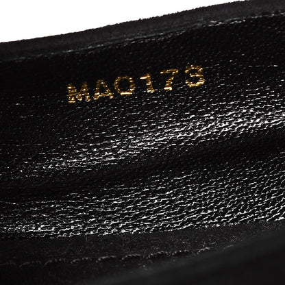 Louis Vuitton Suede Preppy Flat Loafers 39 Black 8 of 8