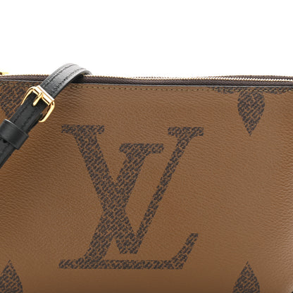 Louis Vuitton Reverse Monogram Giant Double Zip Pochette 10 of 13