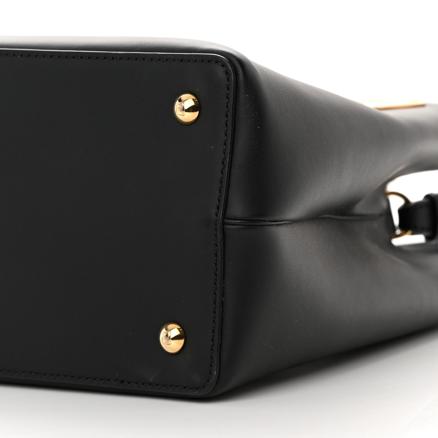 Vitello Century Metal Monster Eyes Petite 2Jours Tote Black