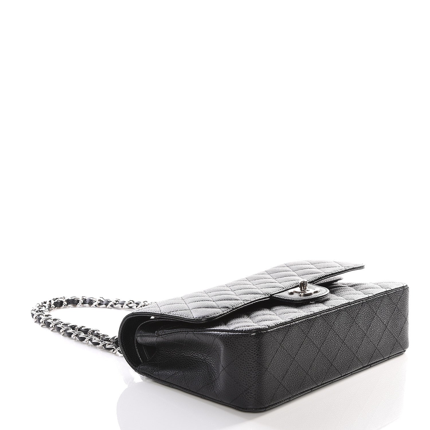 Chanel Caviar Quilted Medium Double Flap Black 3 of 12