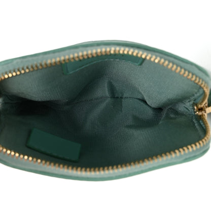 Chanel Lambskin Quilted Chanel 19 Zip Card Holder Wallet Light Green 5 of 8