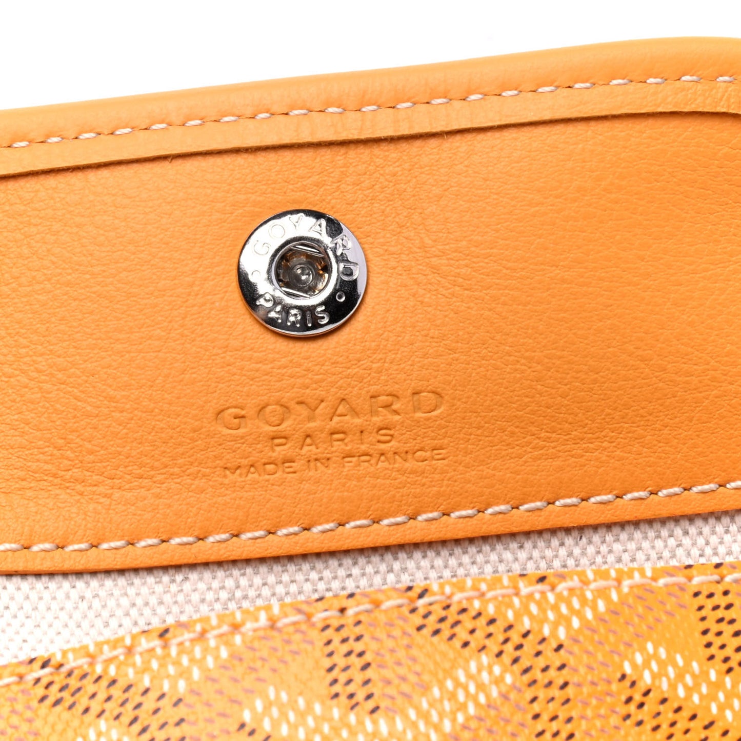 Goyardine Mini Anjou Pouch Yellow