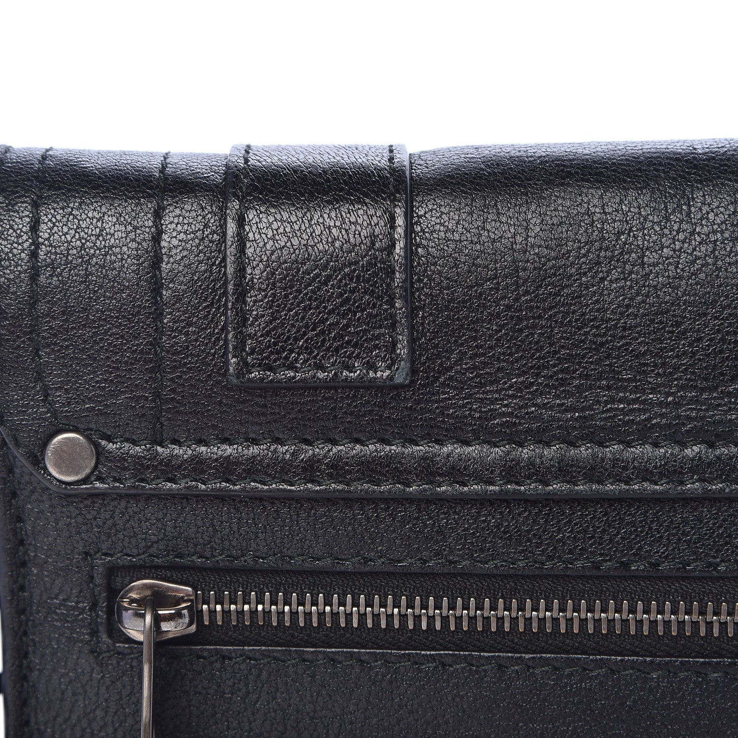 Proenza Schouler Lambskin PS1 Large Chain Wallet Black 7 of 11