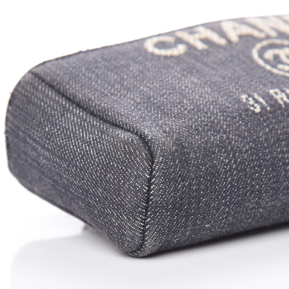 Chanel Canvas Deauville Phone Holder Crossbody Dark Blue 8 of 9