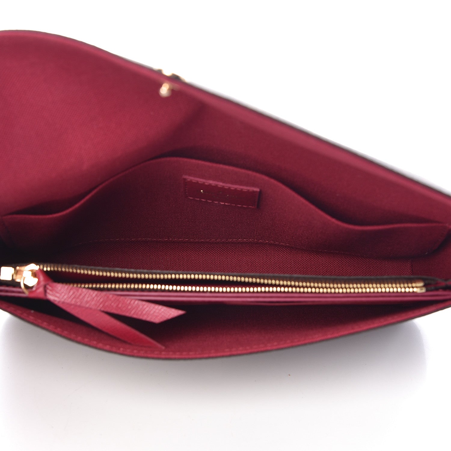 Louis Vuitton Monogram Pochette Felicie Chain Wallet Fuchsia 6 of 12