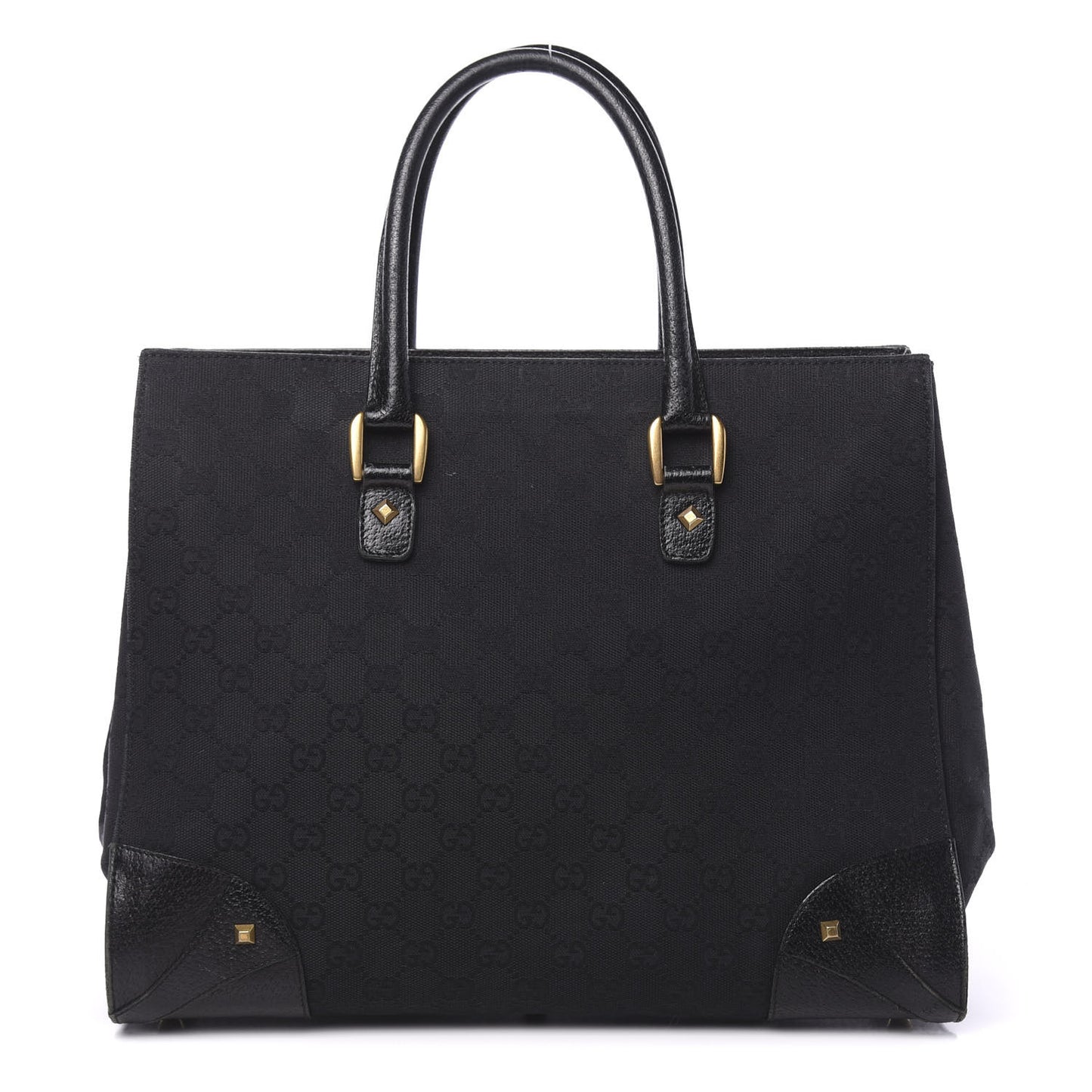 Monogram Medium Tote Black