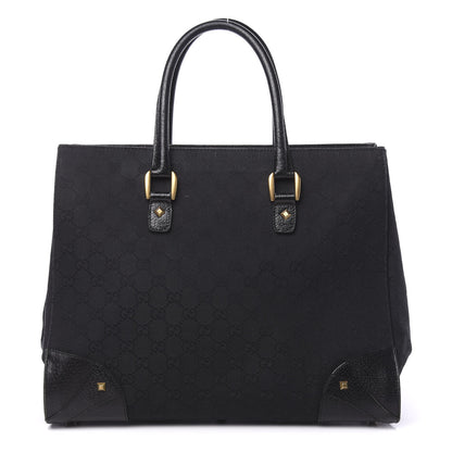 Gucci Monogram Medium Tote Black 1 of 14