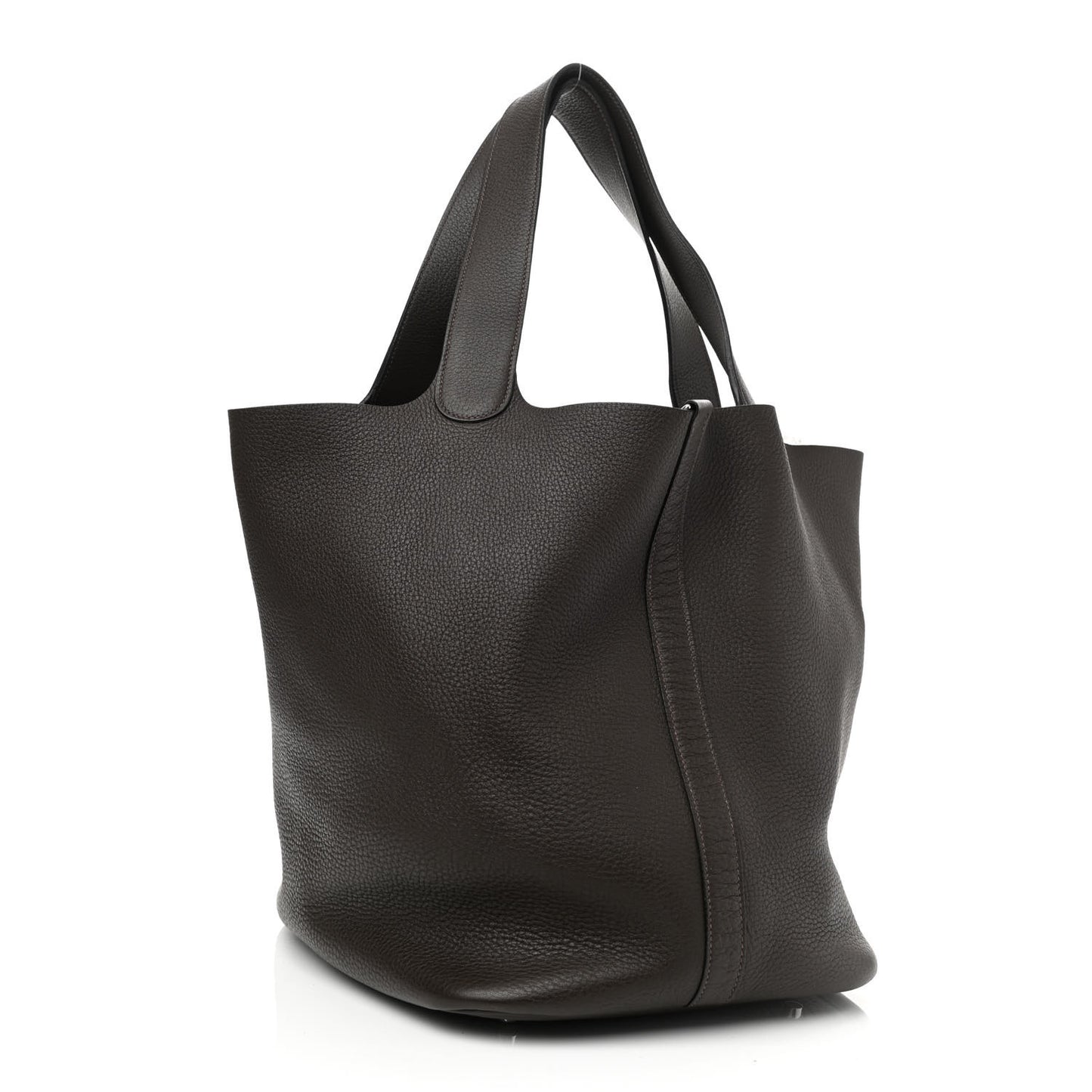 Taurillon Clemence Picotin Lock 26 GM Chocolate