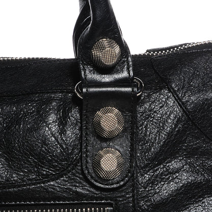 Balenciaga Agneau Giant 21 Silver Hardware Work Black 12 of 14