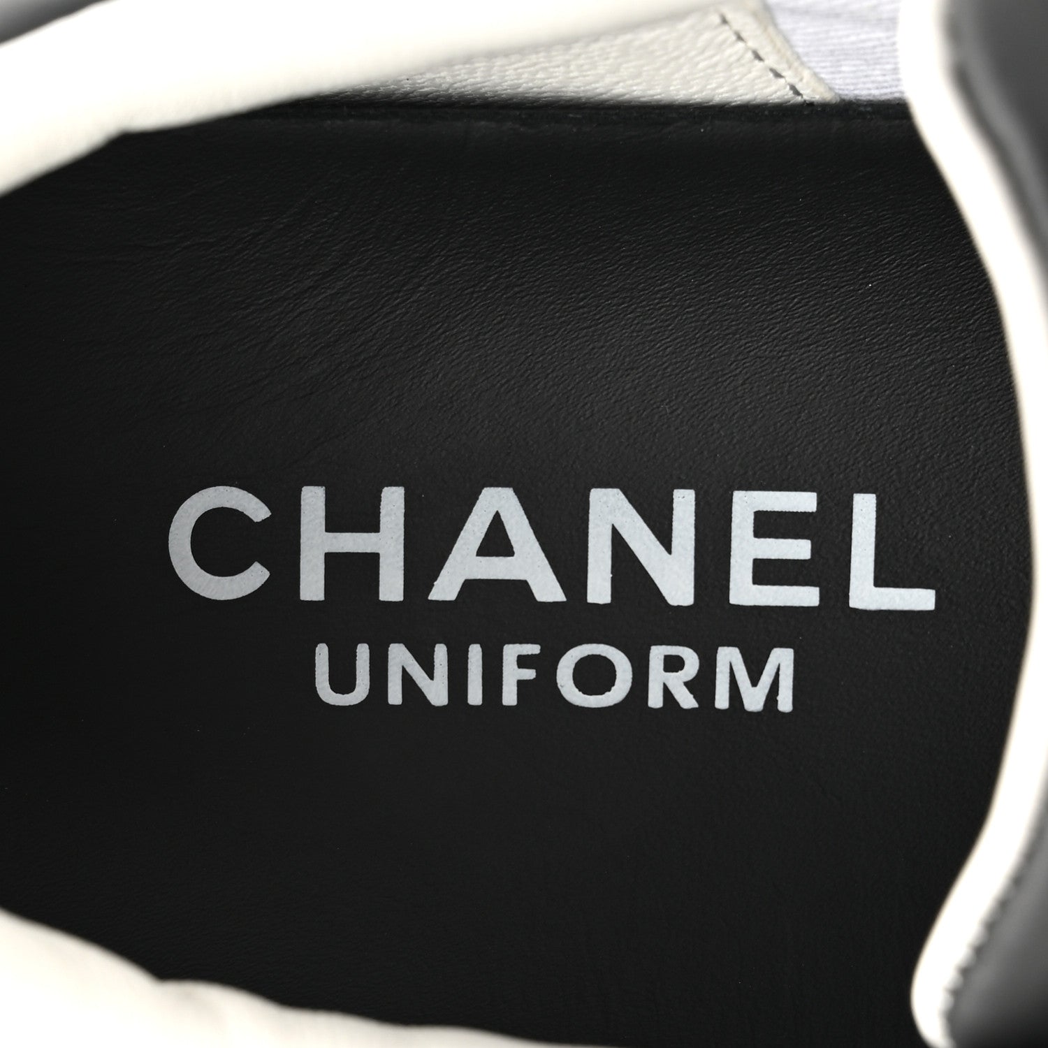 Chanel Calfskin CC Womens Sneakers 36.5 Black 8 of 9
