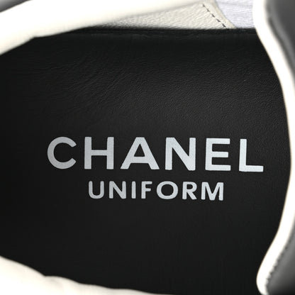 Chanel Calfskin CC Womens Sneakers 36.5 Black 8 of 9