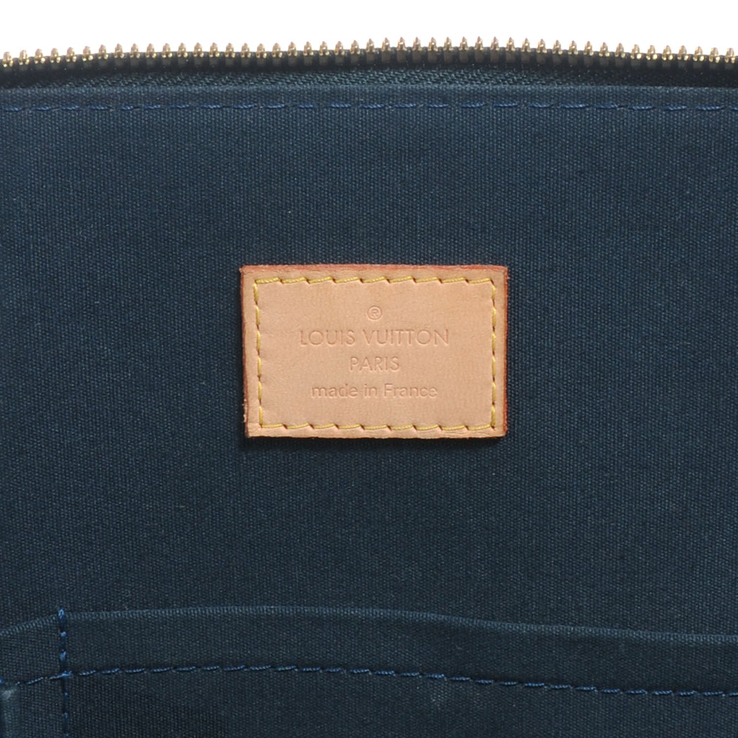 Louis Vuitton Vernis Alma GM Blue Nuit 6 of 7