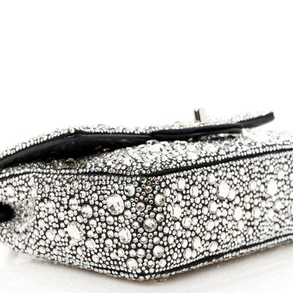 Chanel Satin Strass Mini Flap Silvery 10 of 12