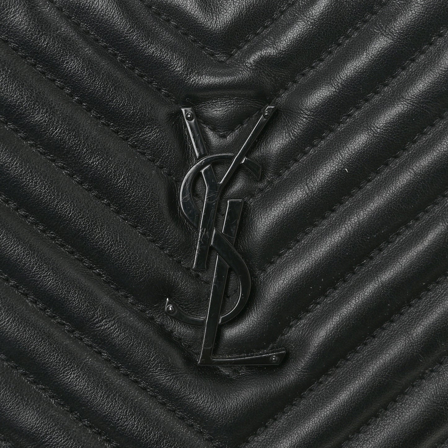 Calfskin Matelasse Monogram Monochrome Lou Camera Bag Black