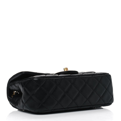 Chanel Lambskin Quilted Mini Rectangular Pearl Crush Flap Black 3 of 4