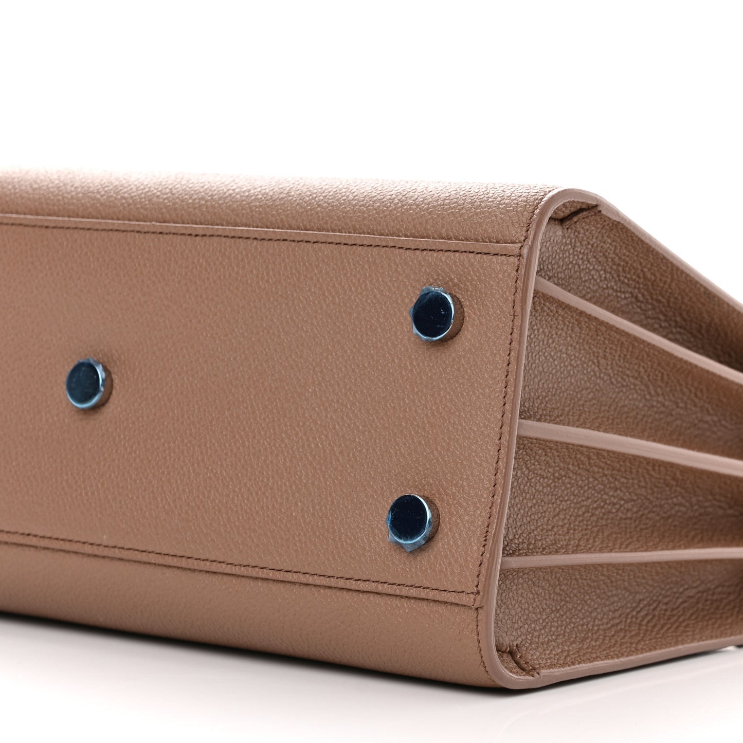 Grained Calfskin Baby Sac De Jour Taupe