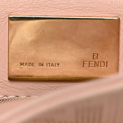 Fendi Calfskin Perforated Medium Chef Shoulder Bag Pink 6 of 11