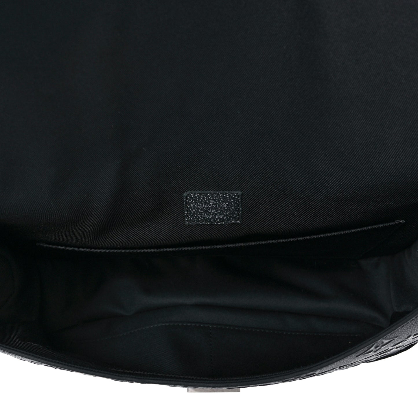 Cowhide Faded Monogram Archy Messenger MM Charcoal