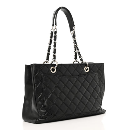 Chanel Caviar Quilted Grand Shopping Tote GST Black 3 of 10