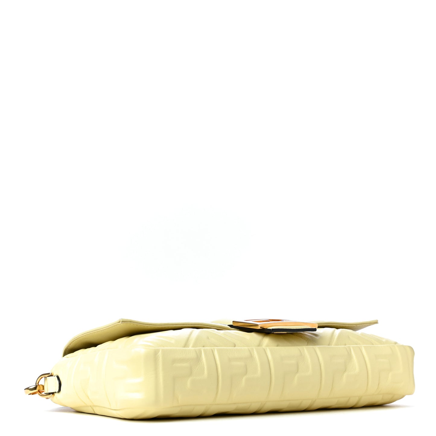 Nappa FF 1974 Embossed Large Baguette Banana