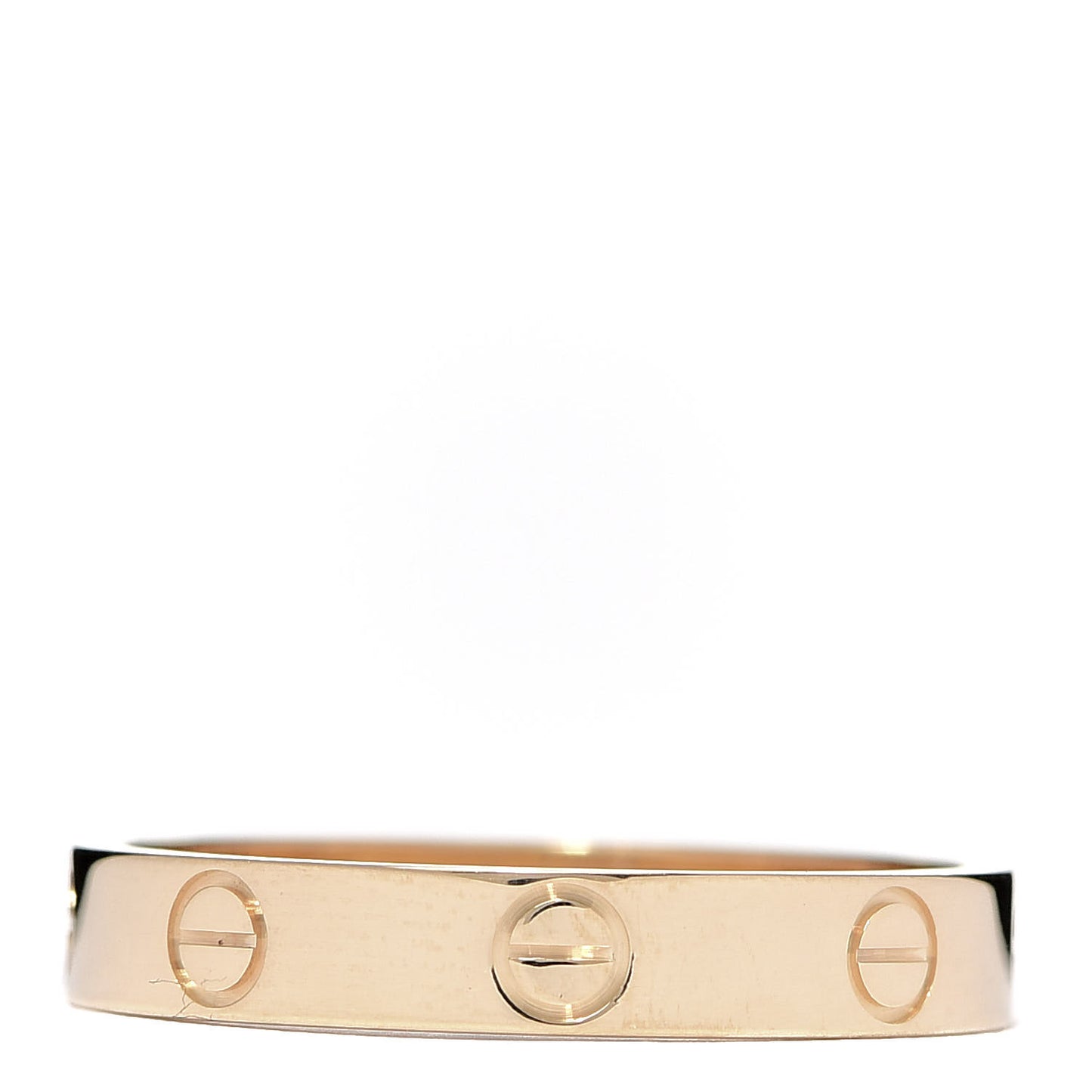 18K Yellow Gold 3.5mm LOVE Wedding Band Ring 58 8.5