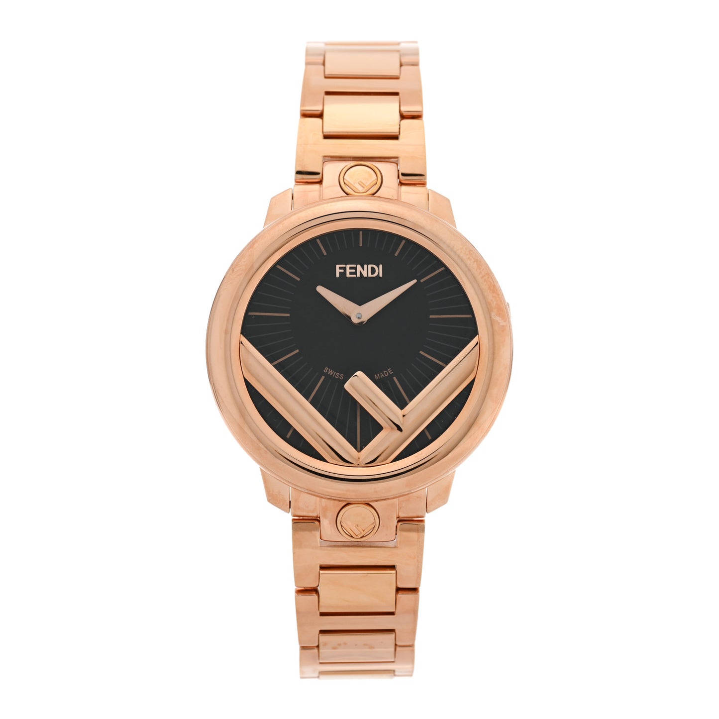 Stainless Steel 36mm Run Away Quartz Watch Gold