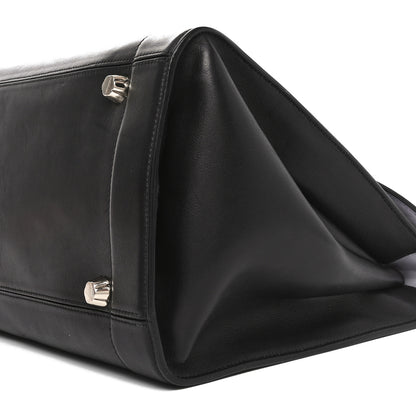 Salvatore Ferragamo Calfskin Sofia Rainbow Top Handle Bag Black 10 of 11