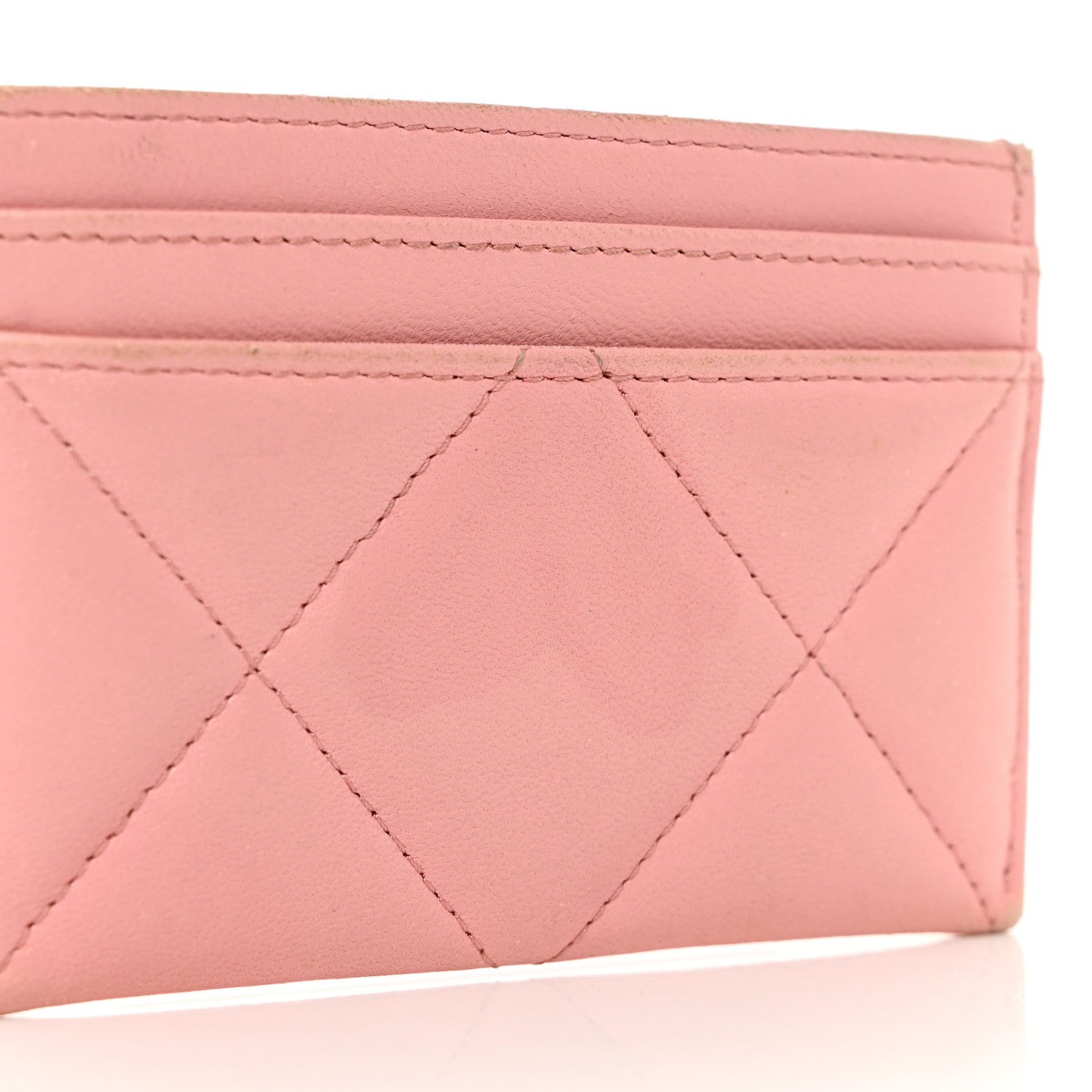 Chanel Lambskin Quilted Chanel 19 Card Holder Light Pink 9 of 13