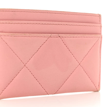 Chanel Lambskin Quilted Chanel 19 Card Holder Light Pink 9 of 13