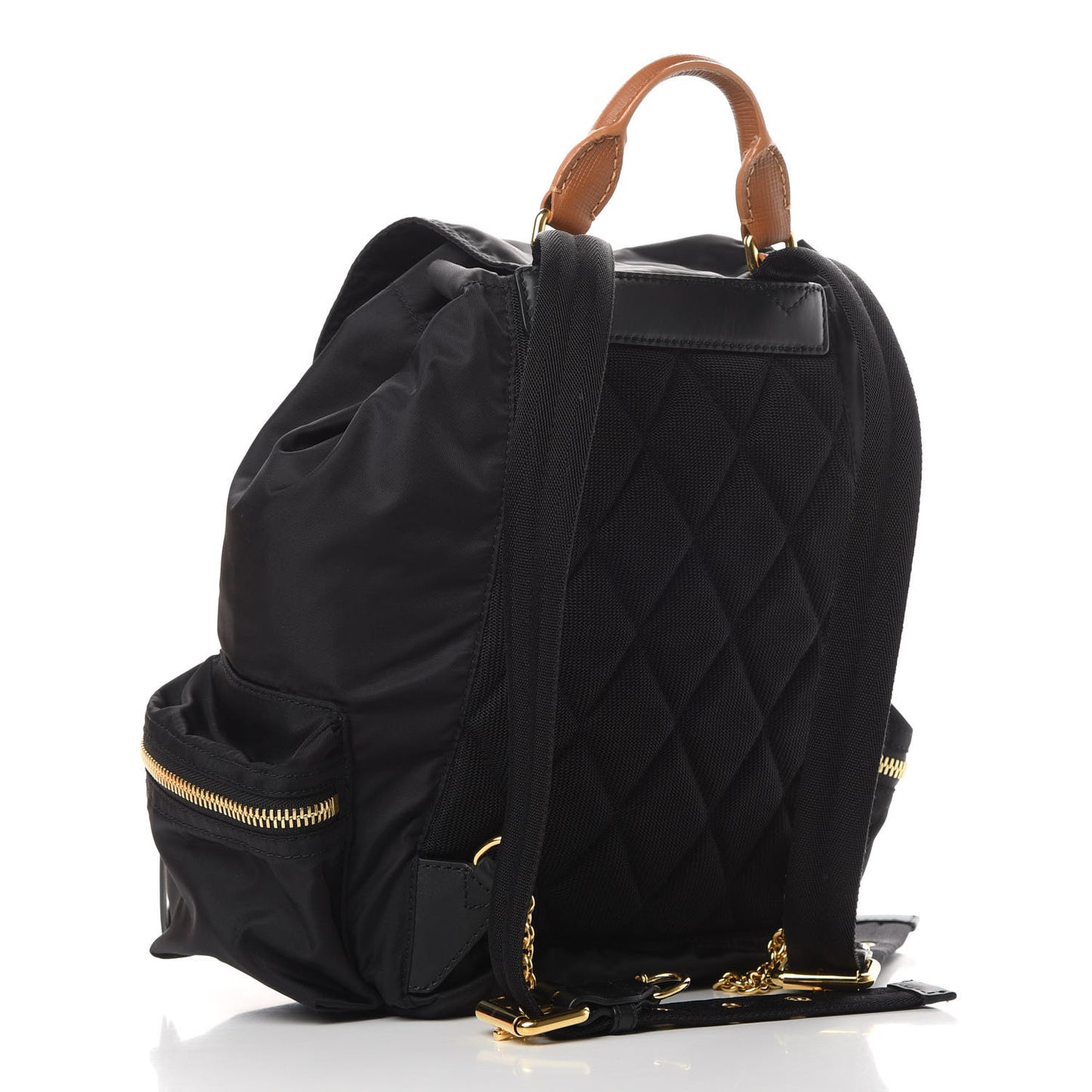 Nylon Medium Rucksack Backpack Black