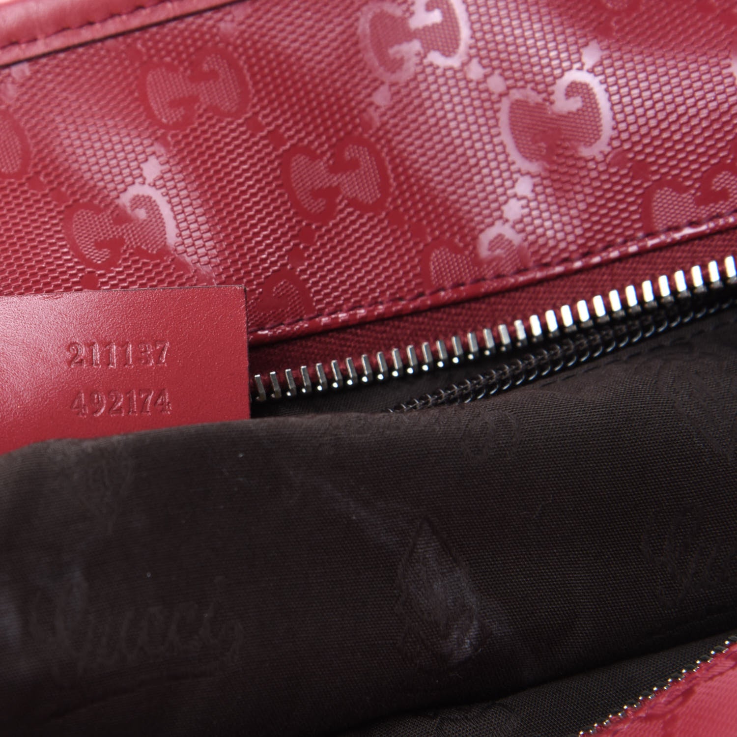 Gucci Imprime Monogram Medium Zippered Shopping Tote Rose Blush 7 of 9