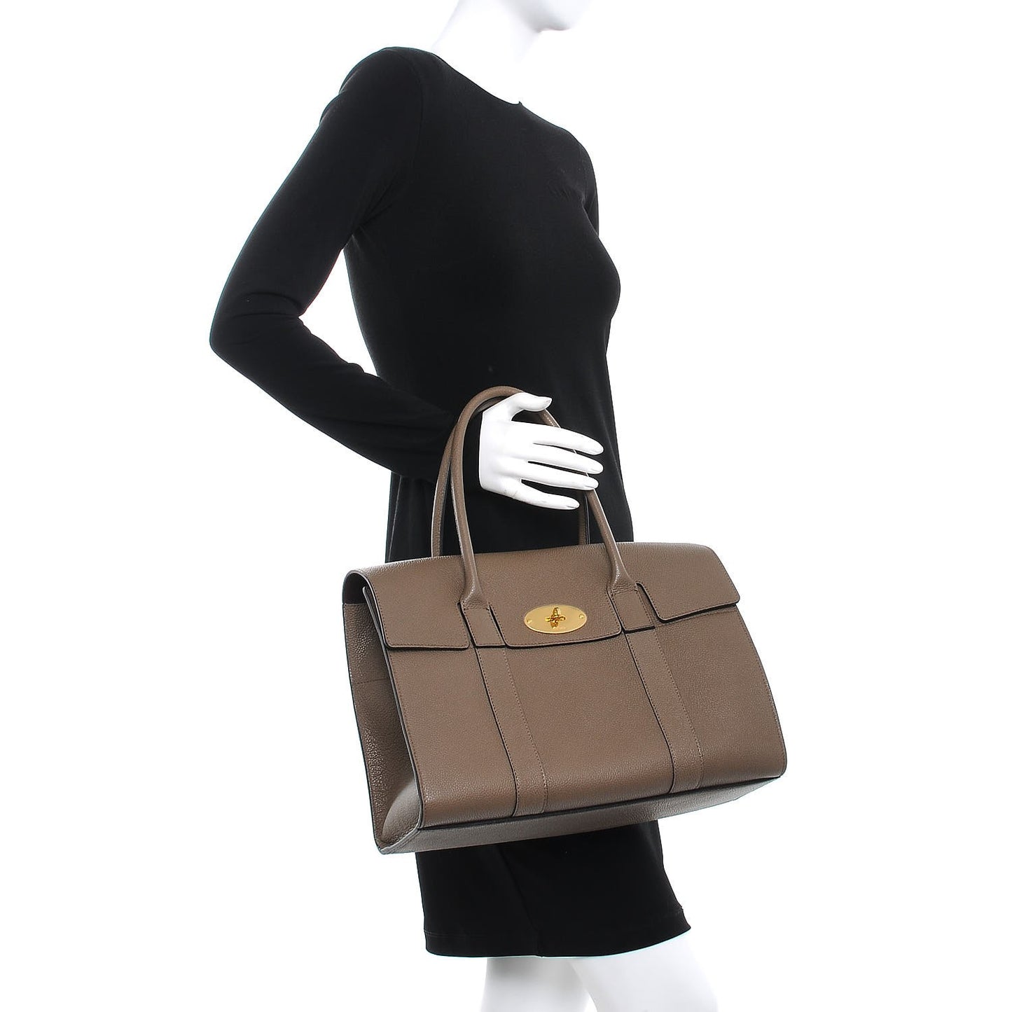 Natural Grain Calfskin New Bayswater Clay