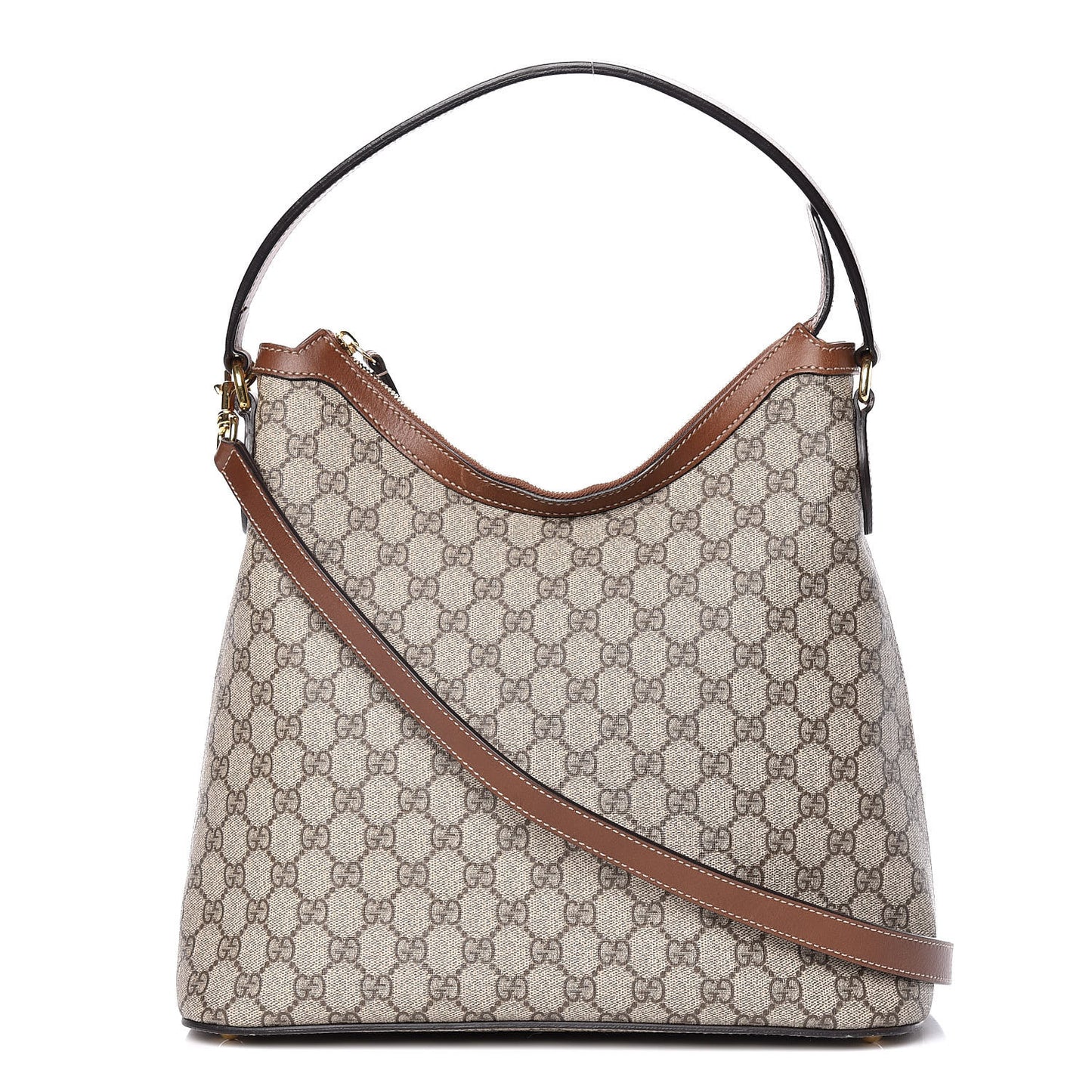 GG Supreme Monogram Linea A Hobo Brown