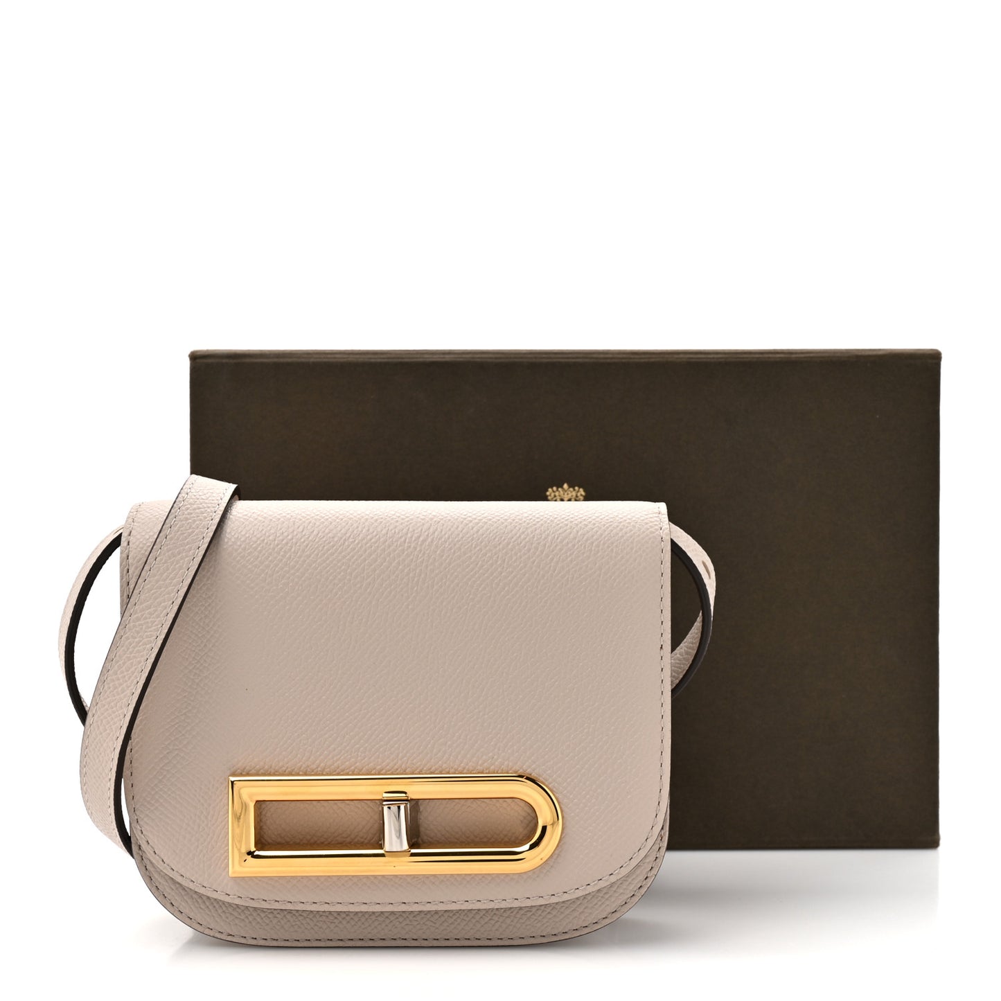Alpina Calfskin Toy Lingot Crossbody Sesame