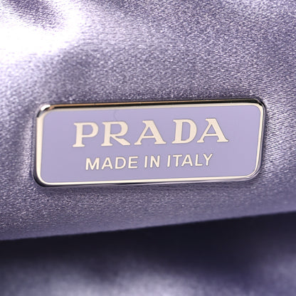 Prada Satin Crystal Mini Re-Edition 2000 Bag Glicine 6 of 10