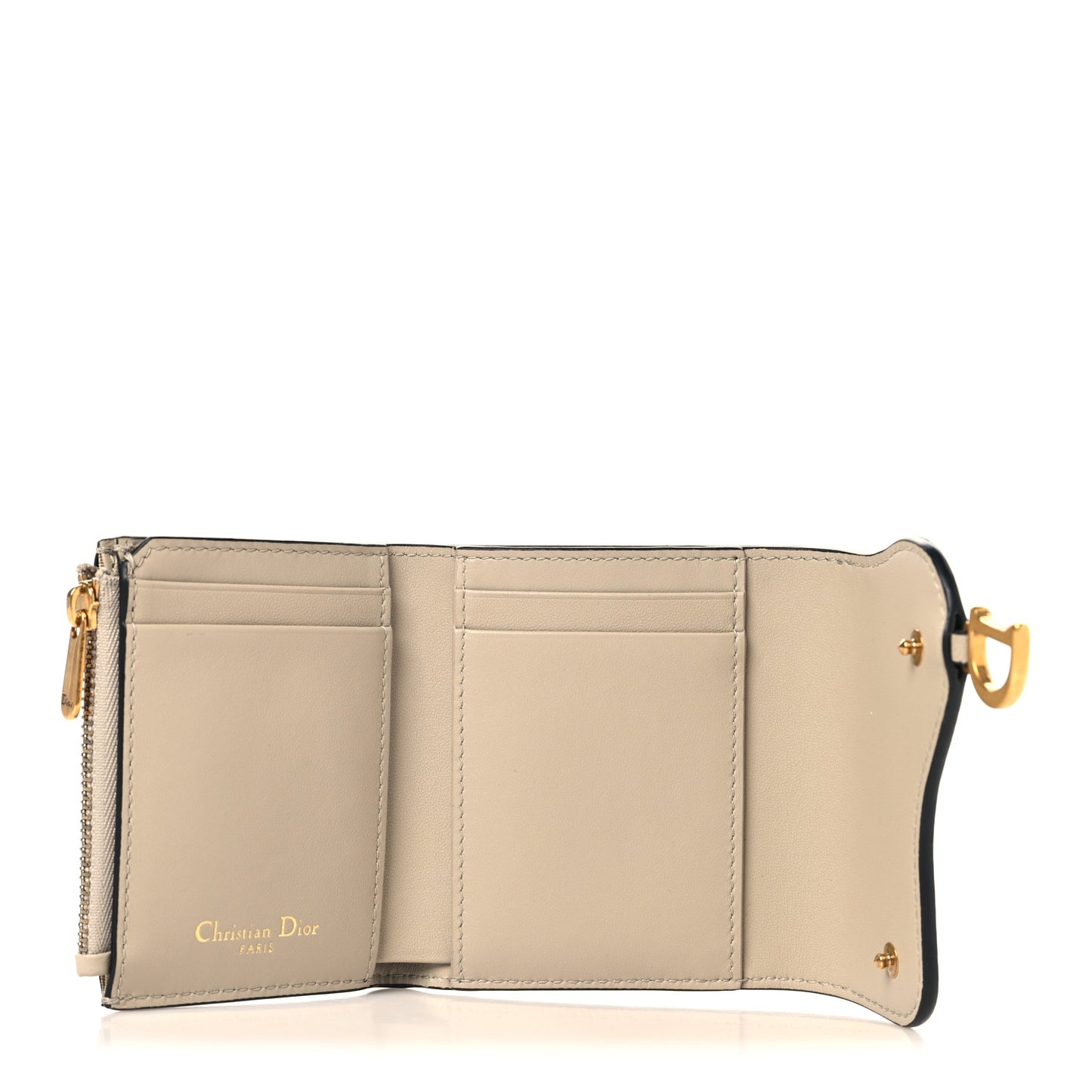 Goatskin Saddle Lotus Wallet Sand