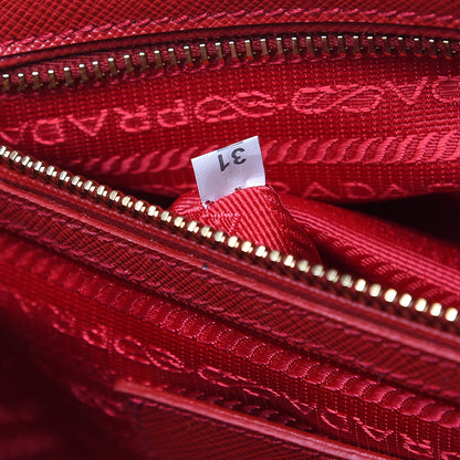 Prada Saffiano Medium Galleria Double Zip Tote Fuoco 7 of 10