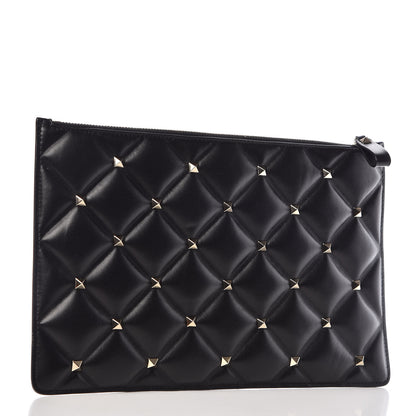 Valentino Garavani Nappa Candystud Zip Pouch Black 3 of 6