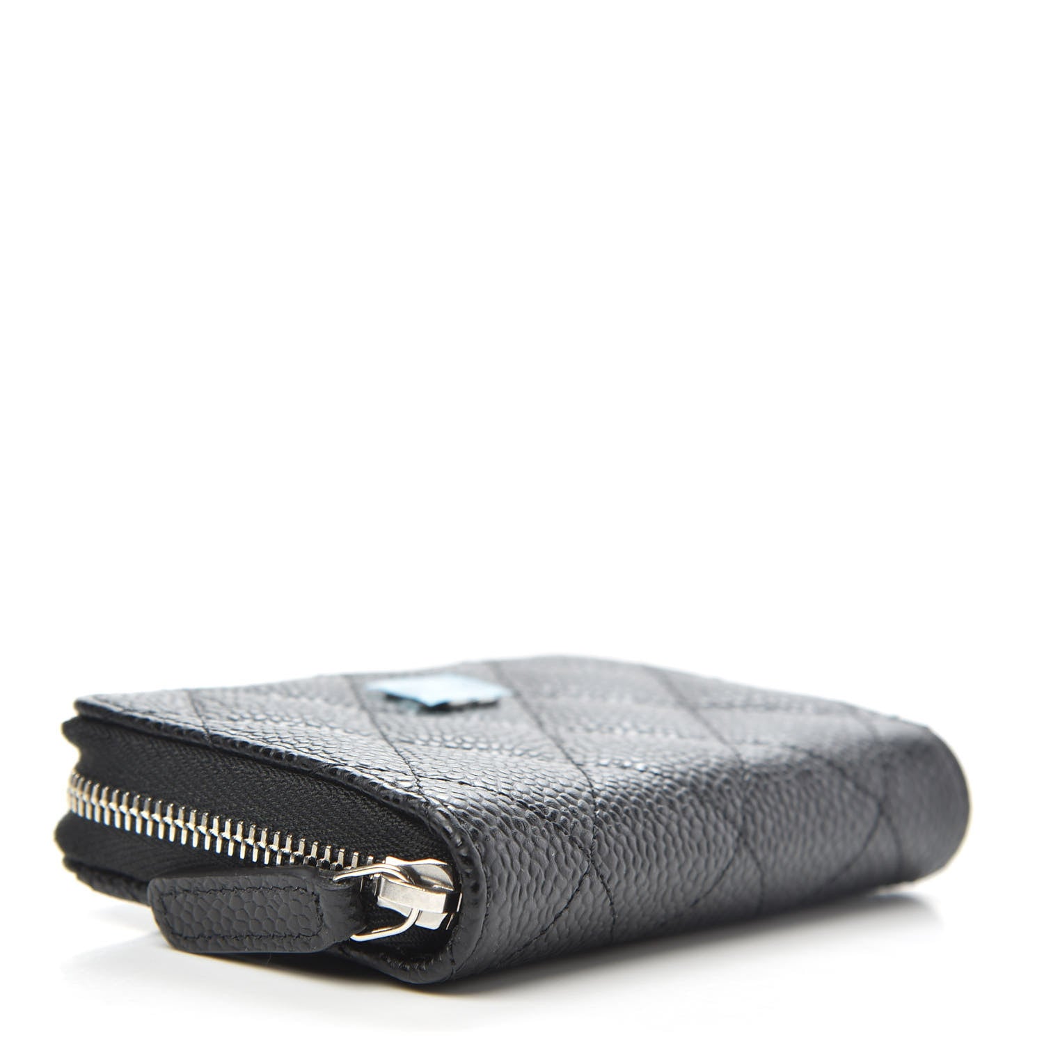 Chanel Caviar Quilted Zip Coin Purse Black 4 of 8