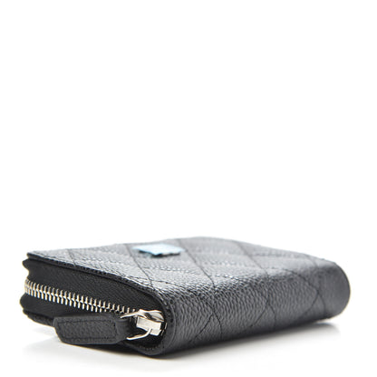 Chanel Caviar Quilted Zip Coin Purse Black 4 of 8