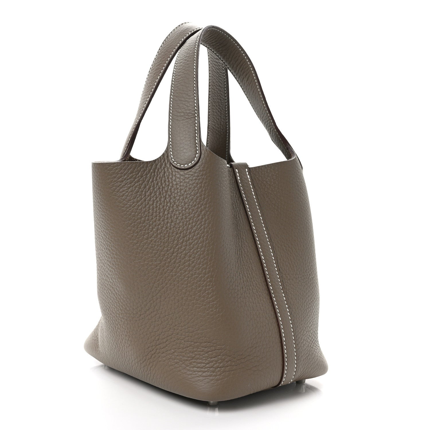 Hermes Taurillon Clemence Picotin Lock 18 PM Etoupe 3 of 9