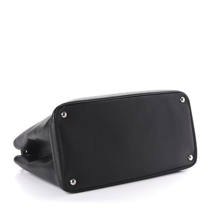 Prada Saffiano Cuir Twin Tote Black 4 of 9