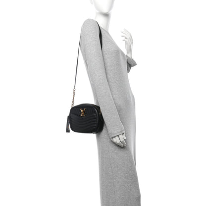 Louis Vuitton Calfskin New Wave Camera Bag NV Black 2 of 14