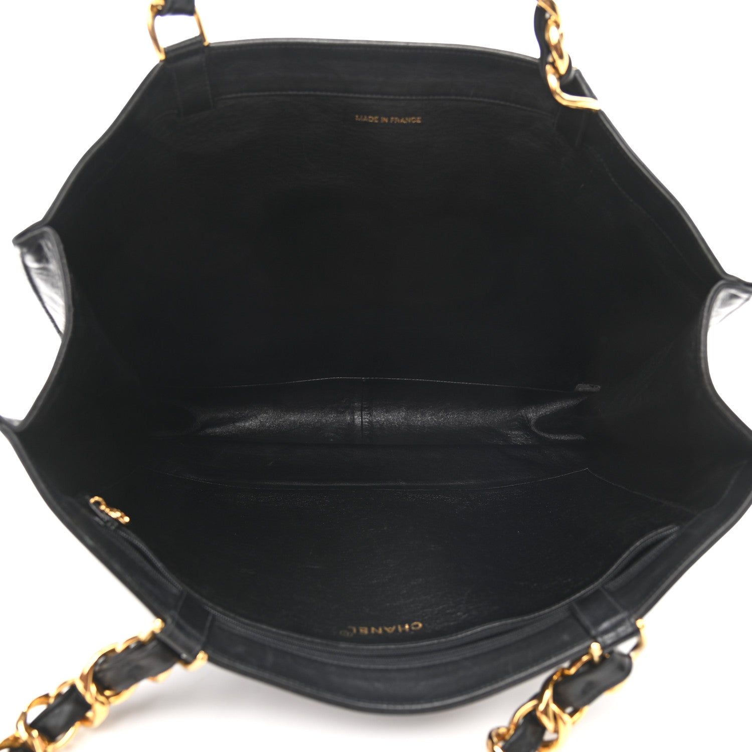 Chanel Lambskin CC Tote Black 5 of 13