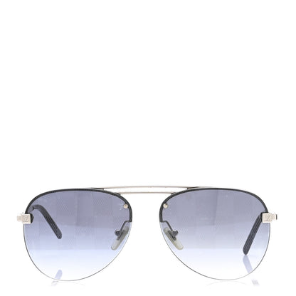 Louis Vuitton Damier Clockwise Sunglasses Z1271E Silver 3 of 6