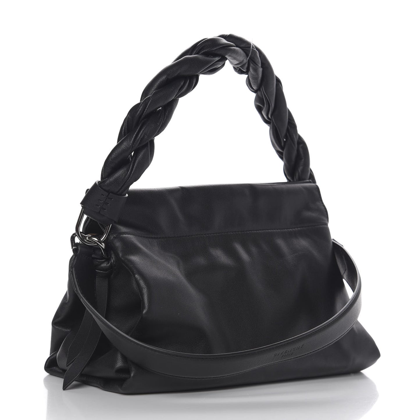 Calfskin Medium ID93 Satchel Black