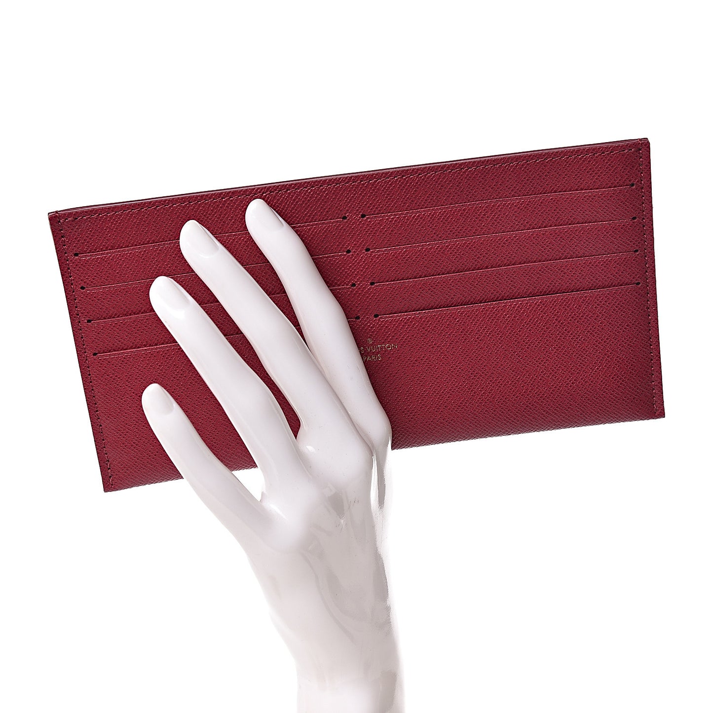 Calfskin Felicie Card Holder Insert Fuchsia